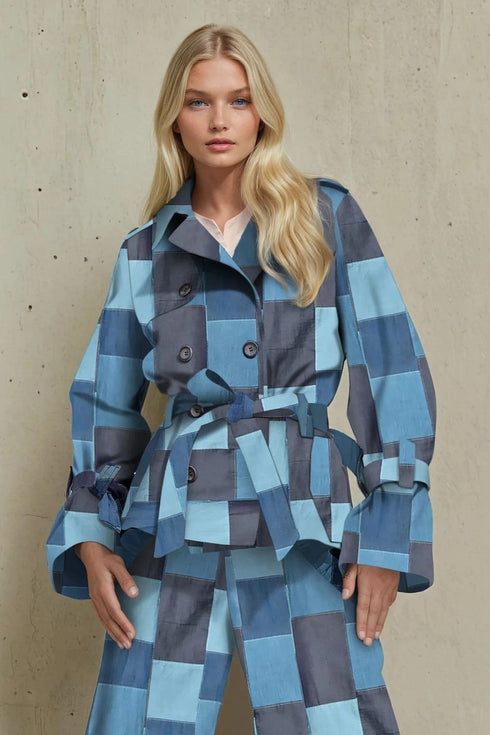 Brex Jacket - Denim  Patchwork
